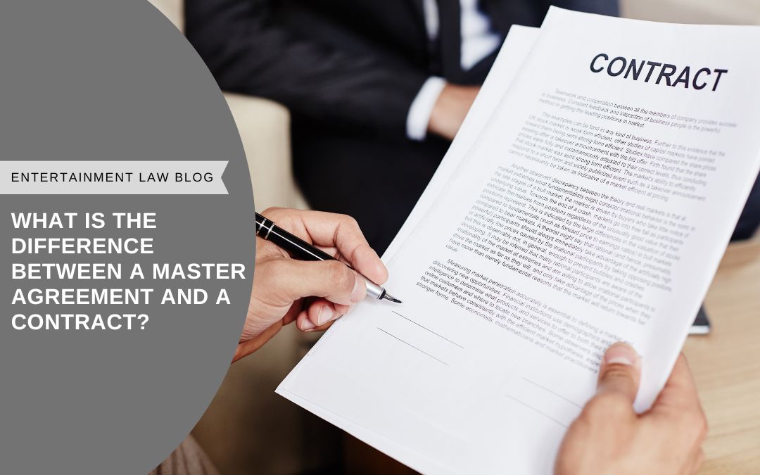 What is the difference between a master agreement and a contract?